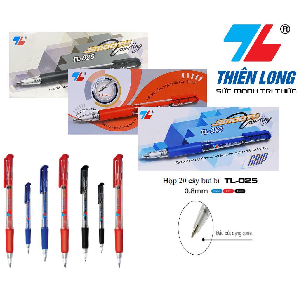 Hộp 20 cây bút bi Thiên Long 0,8mm TL-025