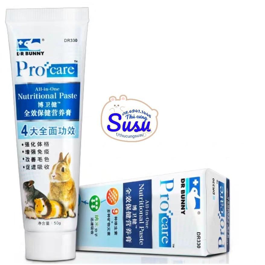 Gel dinh dưỡng tăng sức đề kháng dùng cho Hams, Chin, Bọ và Thỏ - DR330, 331 - DR Bunny
