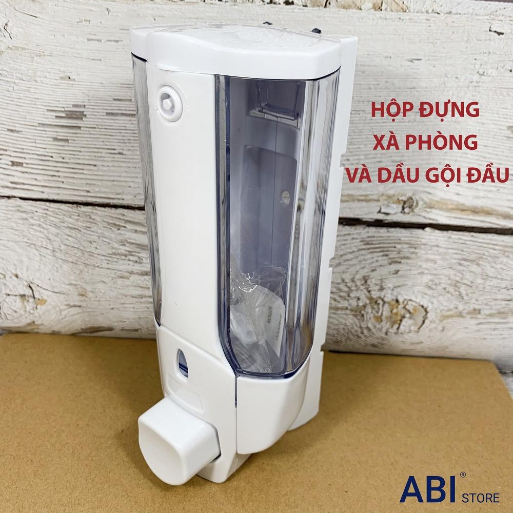 Hộp đựng dầu gội sữa tắm gắn tường, bình nhả nước rửa tay, xà phòng tắm bắt vít chắc chắn, hàng đẹp