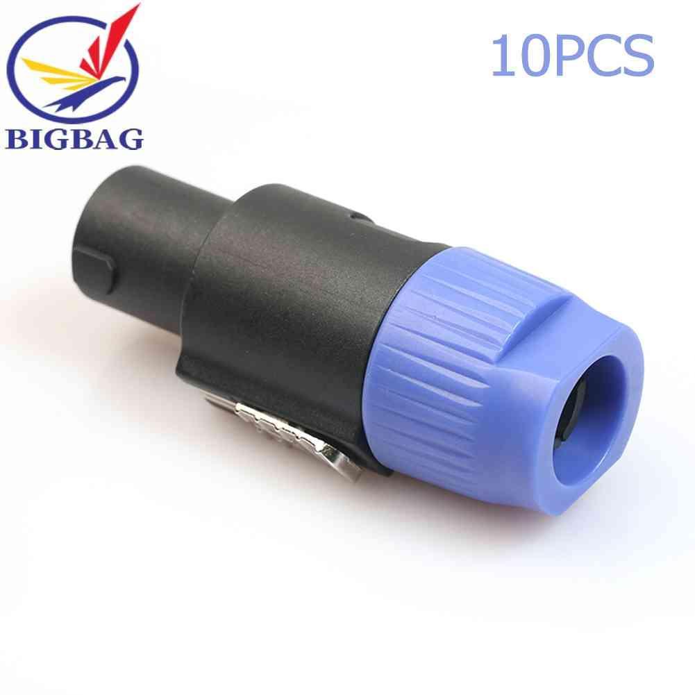 Set 10 Đầu Nối Dây Điện 4 Cực 4 Chấu NL4FC Chuyên Dụng