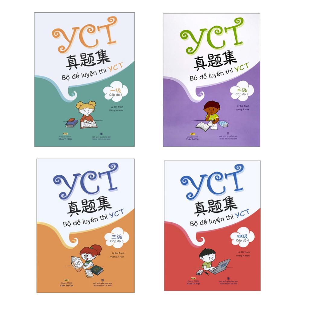 Sách- Bộ Đề Luyện Thi YCT Cấp Độ 1 + Cấp Độ 2 + Cấp Độ 3 + Cấp Độ 4 - Nhân Trí Việt