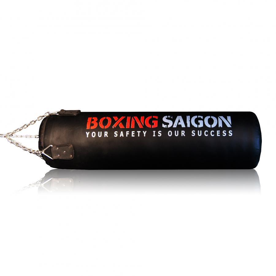 Bao cát đấm bốc dây xích 1m2 Boxing Saigon - Tặng móc treo bao