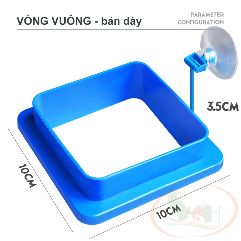 Vòng cho cá ăn Feeding Ring giữ thức ăn cám nổi bể cá thủy sinh