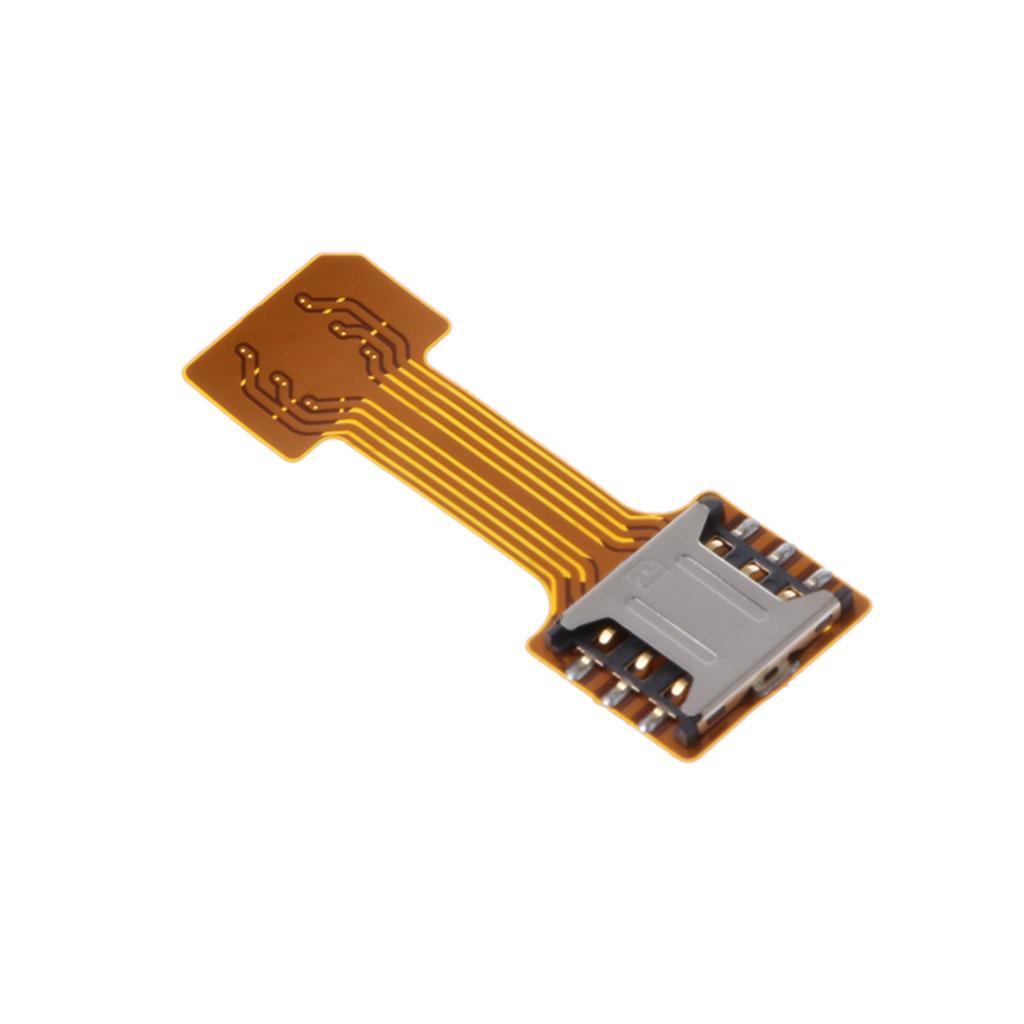 2x Mini Dual SIM Card TF Card Adapter Extender For Samsung Android Nano SIM