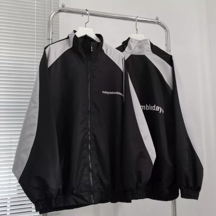 Áo khoác dù 2 lớp form rộng unisex nam nữ VIỀN TODAY, Áo khoác dù 2 lớp form rộng unisex TODAY IS DUMBLE DAY, Áo khoác dù form rộng hot trend. chất dù gió 2 lớp dày dặn