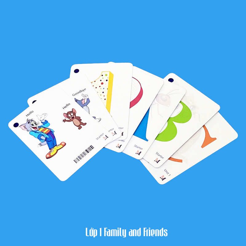 Flashcard Tiếng Anh Family and Friends lớp 1, có phát âm, hình ảnh sinh động