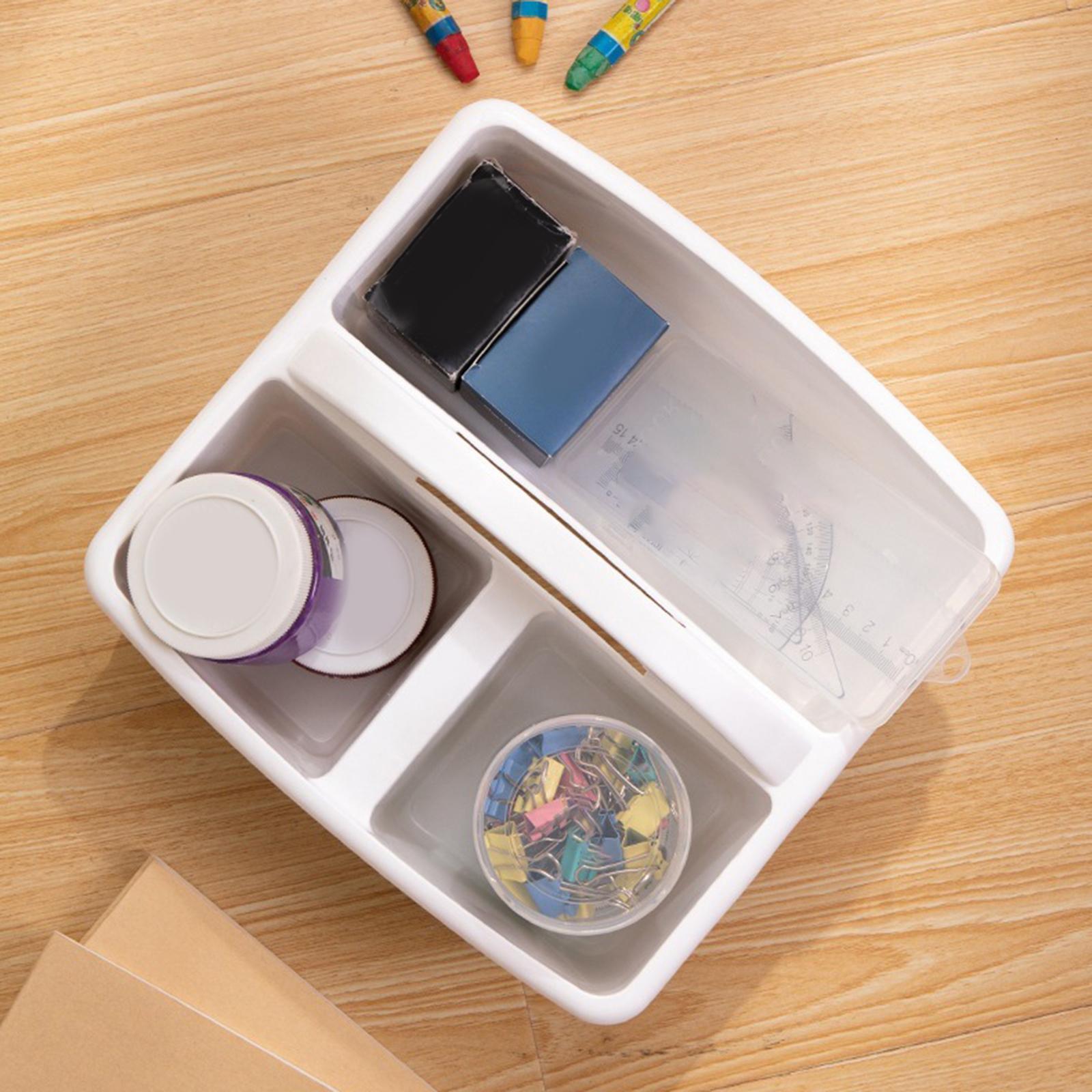 Desktop Caddy with Compartments Bin, Craft Organizer Case, Classroom Caddy