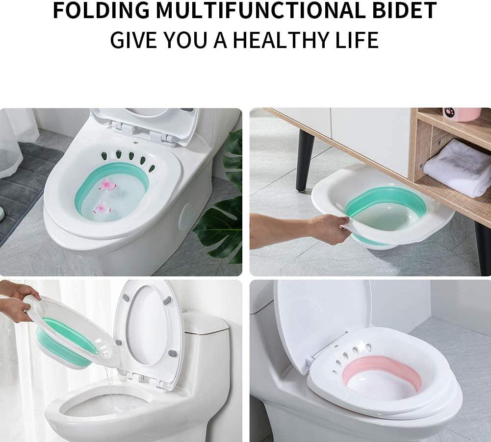 Ghế vệ sinh di động có thể gập lại để chăm sóc sau sinh và  bệnh trĩ, lý tưởng cho phụ nữ mang thai và người già