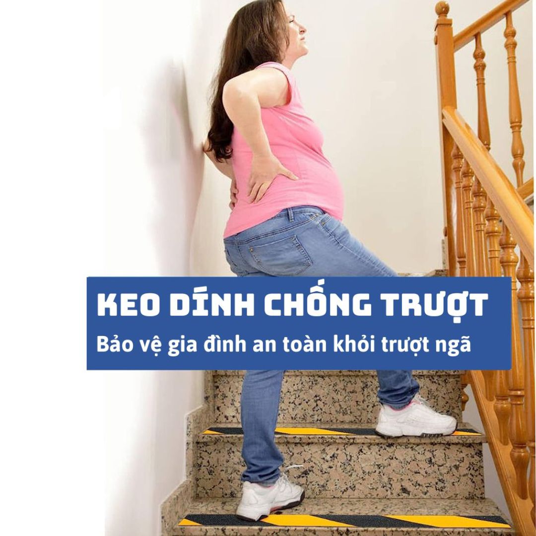 Hình ảnh Băng Dính Chống Trơn Trượt Rộng 5cm Dài 10 Mét Sàn Nhà Cầu Thang Bậc Thềm Tránh Bước Hụt An Toàn Legaxi