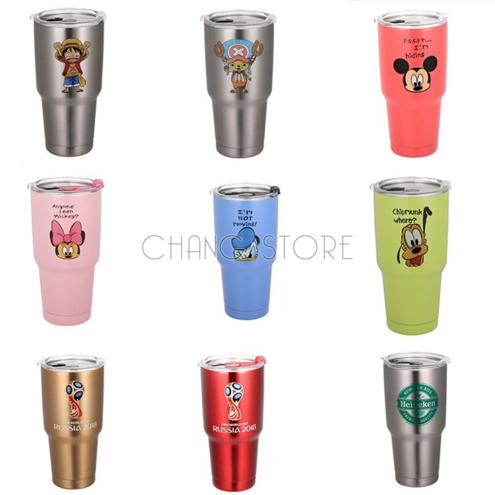 Ly giữ nhiệt Inox Thái Lan 900ml, Cốc giữ nhiệt cách chân không cao cấp, nhiều mẫu mã đa dạng + Bộ túi đựng
