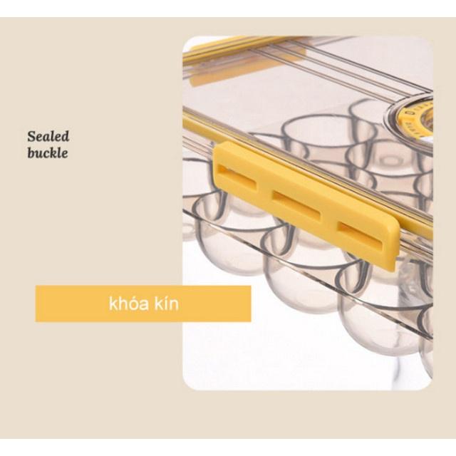 Hộp bảo quản trứng 24 ngăn Fresh&Dial nắp kín