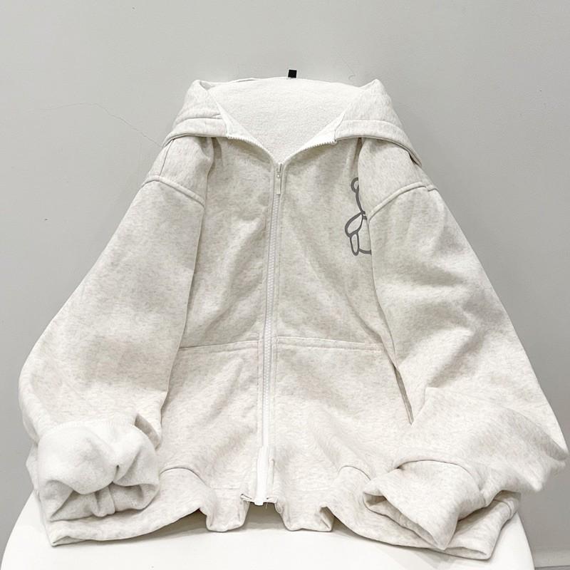 Áo khoác gấu ảnh thật unisex