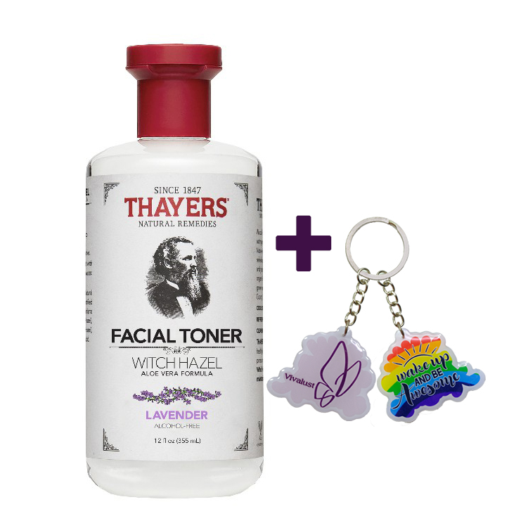 Nước Hoa Hồng Không Cồn Thayers Witch Hazel Lavender (Oải Hương) 355ml (Dành cho da dầu, da có mụn) + TẶNG MÓC KHÓA