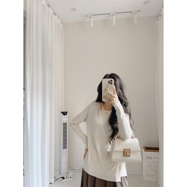 Áo len cổ yếm chất đẹp by samhyewear