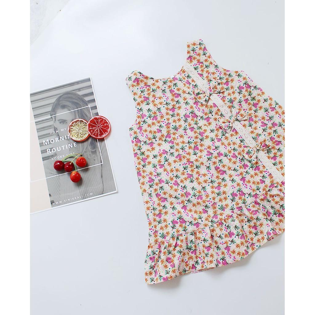 Đầm bé gái dáng A xinh -chất vải cotton lạnh mặc thoáng mát