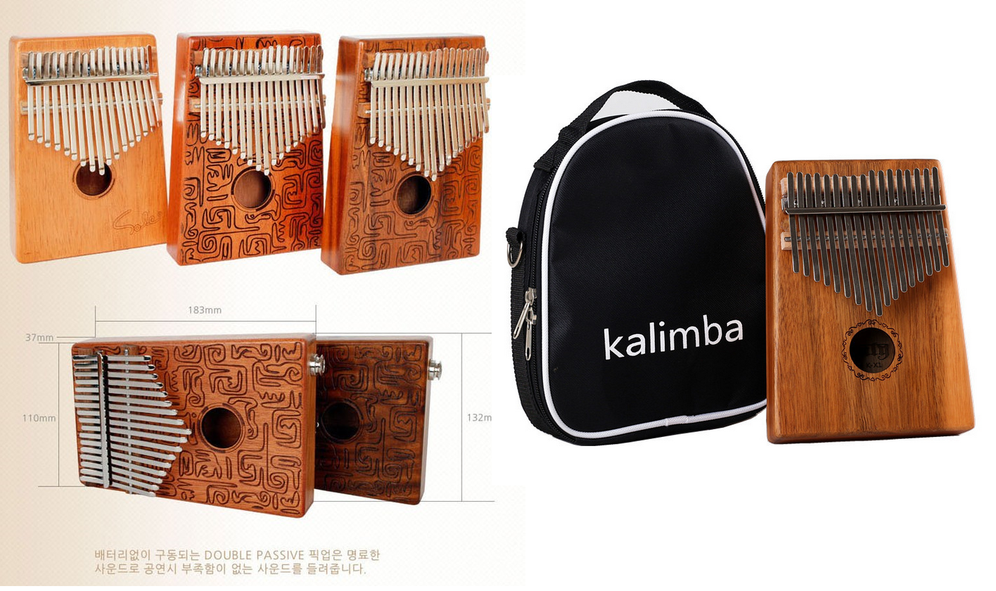 Đàn Kalimba W.I0000I 17 phím, Thumb Piano 17 keys - Full phụ kiện