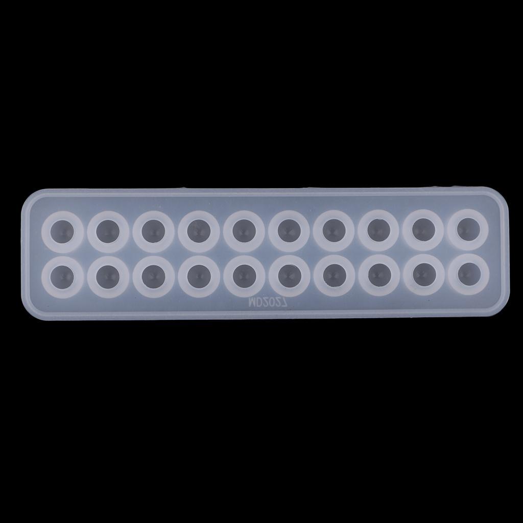 1 Pieces Flat Top Round Ball Jewelry Making Soap Candle Resin