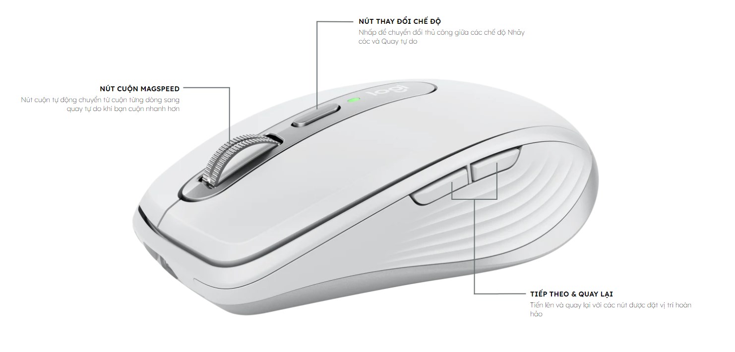 Chuột Logitech không dây MX Anywhere 3 for Mac - HÀNG CHÍNH HÃNG