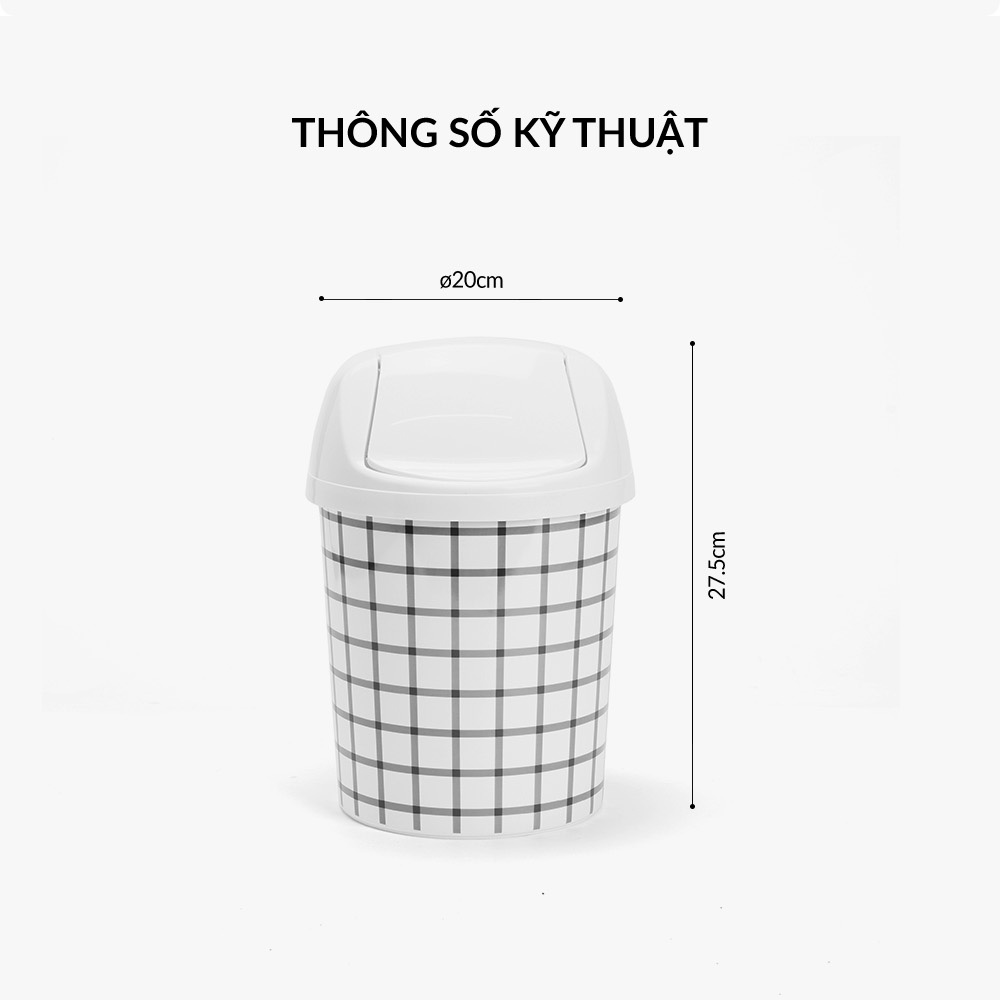 Hình ảnh Thùng nhựa đựng rác 20x20x27.5cm