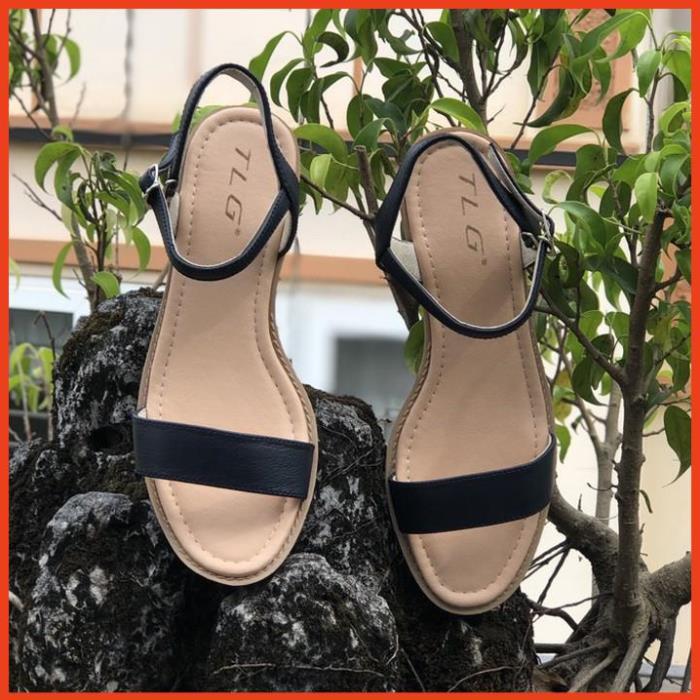 TLG Sandal nữ 3 phân đế đúc,quai da siêu dễ thương 21332