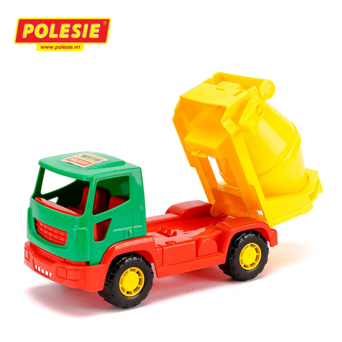 Xe Tải Trộn Bê Tông Xây Dựng Tipper Đồ Chơi Polesie 41609 - Hàng Chính Hãng Nhập Khẩu Châu Âu