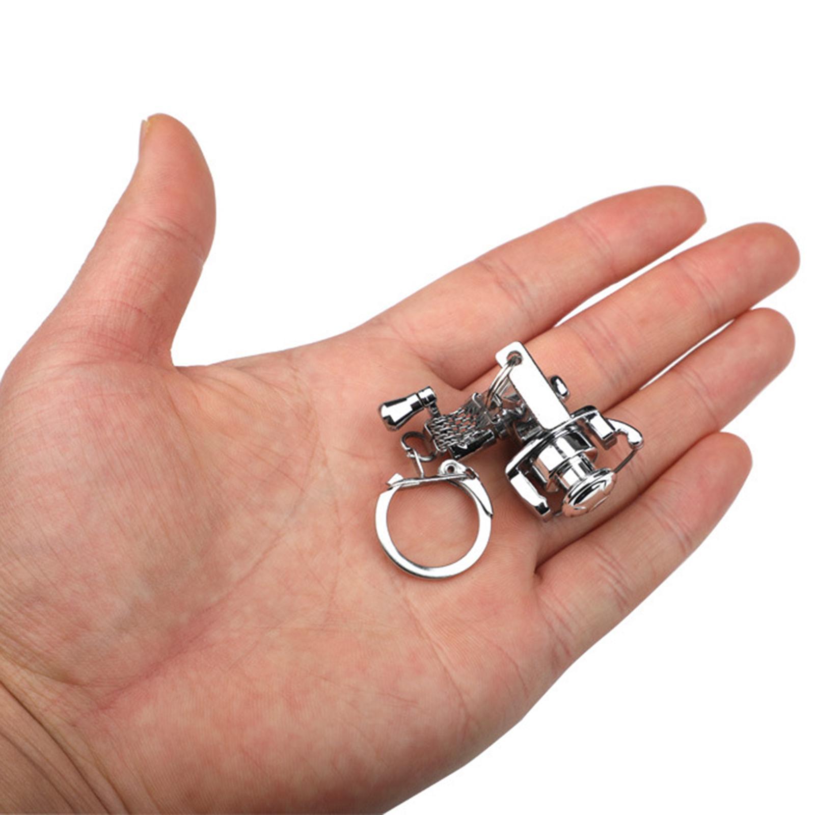 Fishing  Miniature Pendant Key  Chain Gift