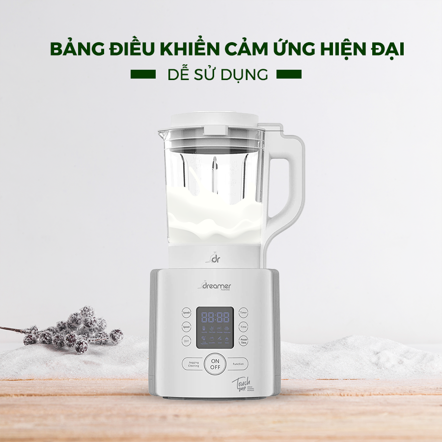 Máy làm sữa hạt đậu nành Dreamer DKA-MCB117 dung tích 1.75L công suất 800W, 8 chế độ xay nấu -hàng nhập khẩu chính hãng