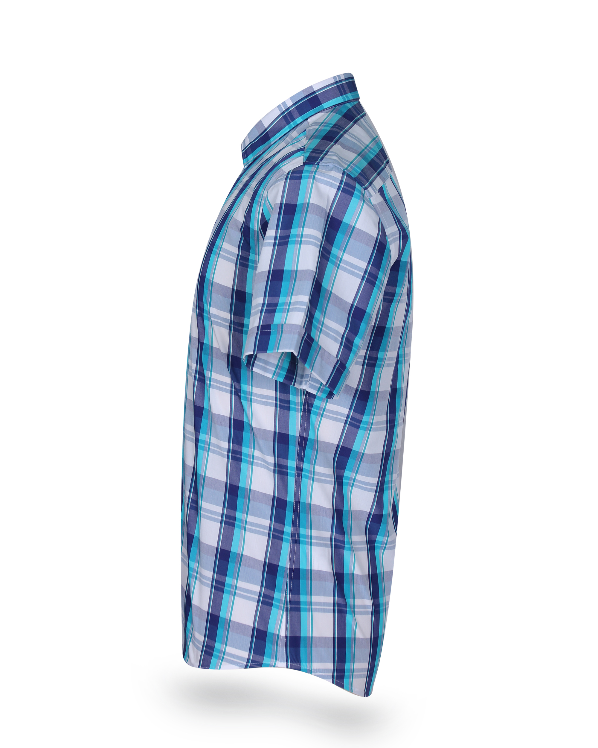 Áo sơ mi nam tay ngắn form slim fit vạt bầu Khatoco A1MN468S1-CNCR224-2411-N