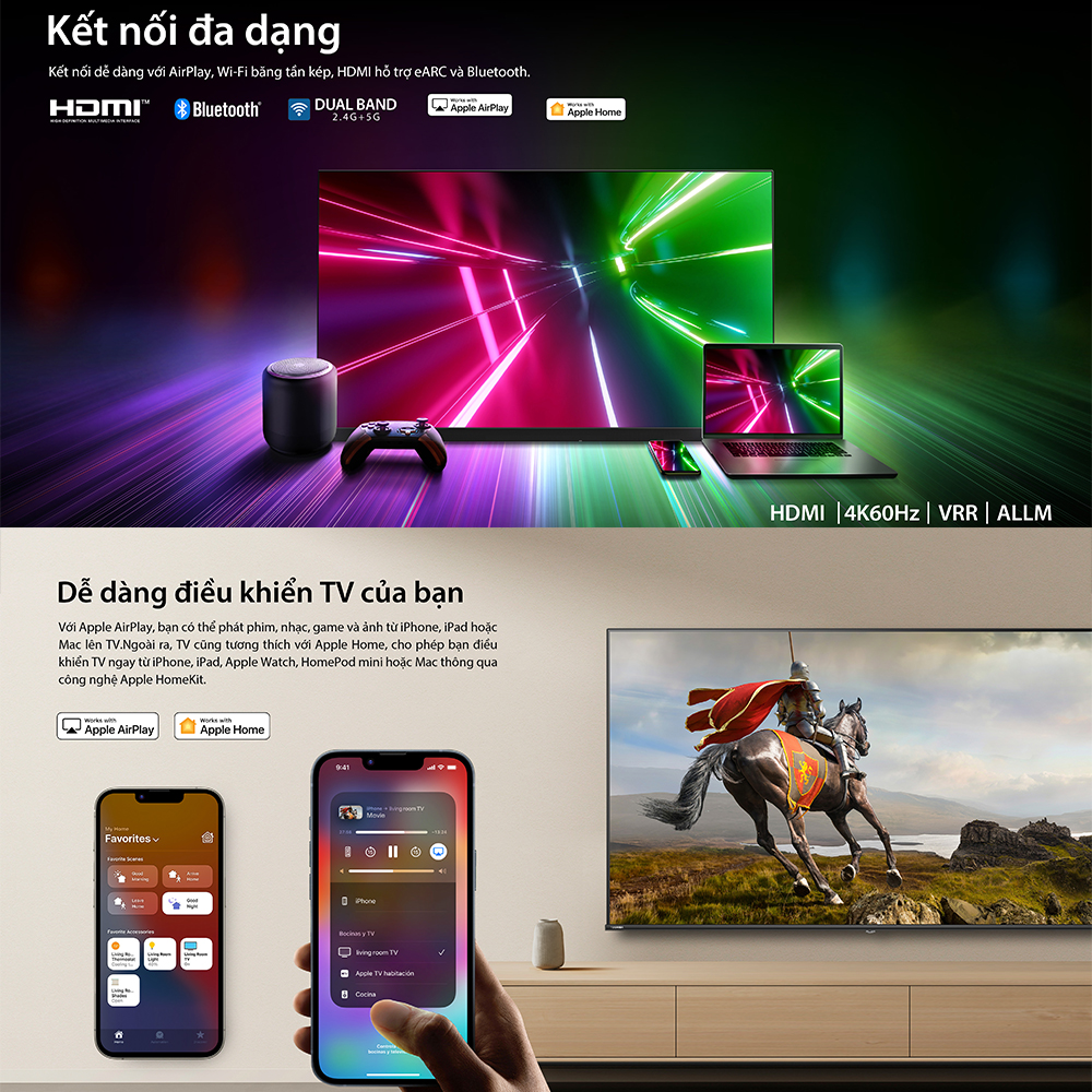 Smart Tivi Toshiba 43 inch QLED 43M450RP, Giao Hàng Toàn Quốc, Bảo Hành 24 Tháng, Hàng Chính Hãng