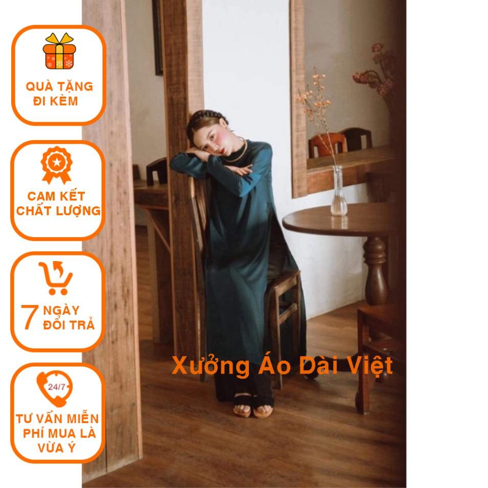 Áo Dài Dáng Xưa Xuông Vải Lụa   Áo Dài Việt chuyên may sẵn cac loại Áo Dài Chất Lượng Áo Dài Tr