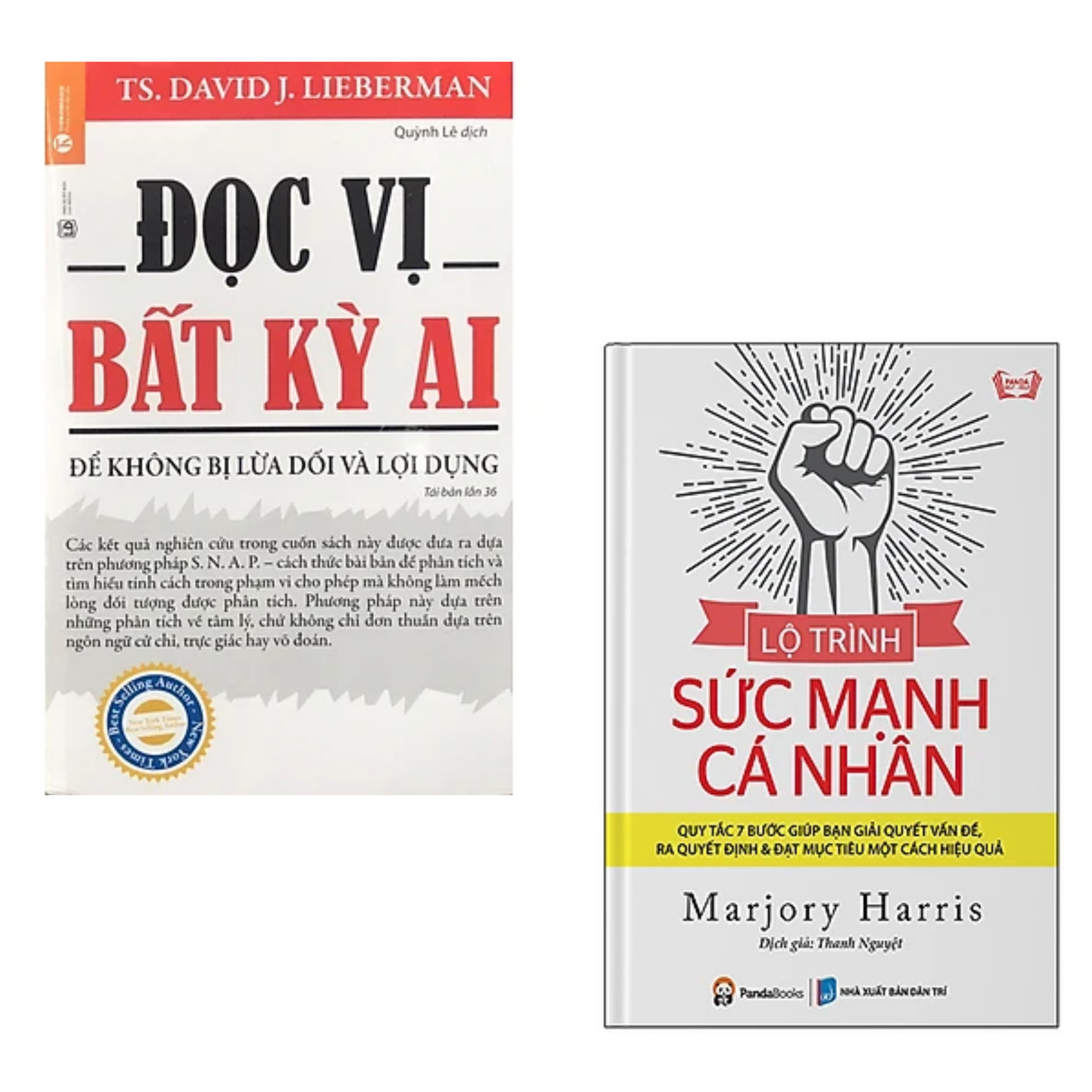 Combo 2 cuốn sách Tư Duy - Kĩ Năng Sống : Đọc Vị Bất Kỳ Ai  + Lộ Trình Sức Mạnh Cá Nhân