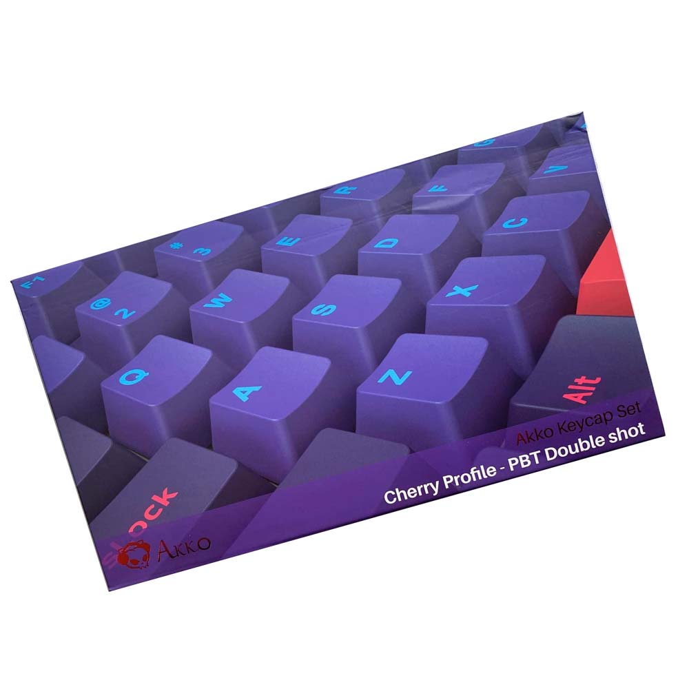 Bộ Set Keycap AKKO – NEON (PBT Double-Shot/Cherry Profile/157 nút) - Hàng Chính Hãng