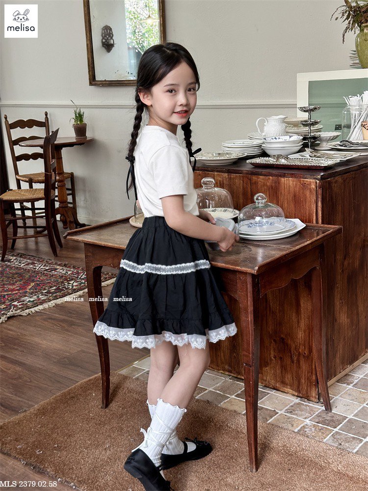 Set váy cho bé gái kuromi đi hơi đi học năng động size 10-40kg hàng thiết kế cao cấp