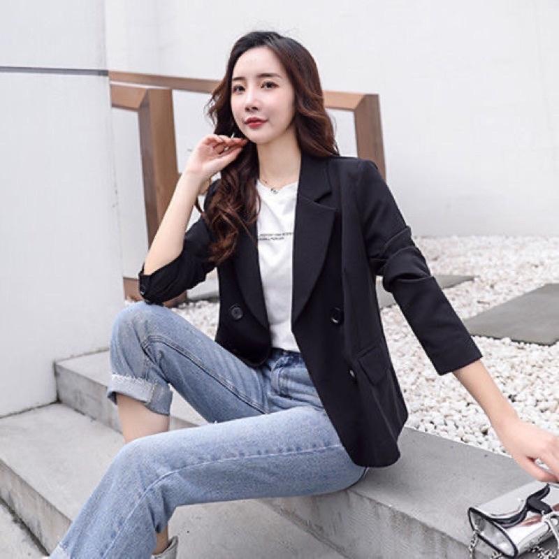 Áo vest blazer nữ phong cách hàn quốc mẫu mới đẹp mã ZELE015