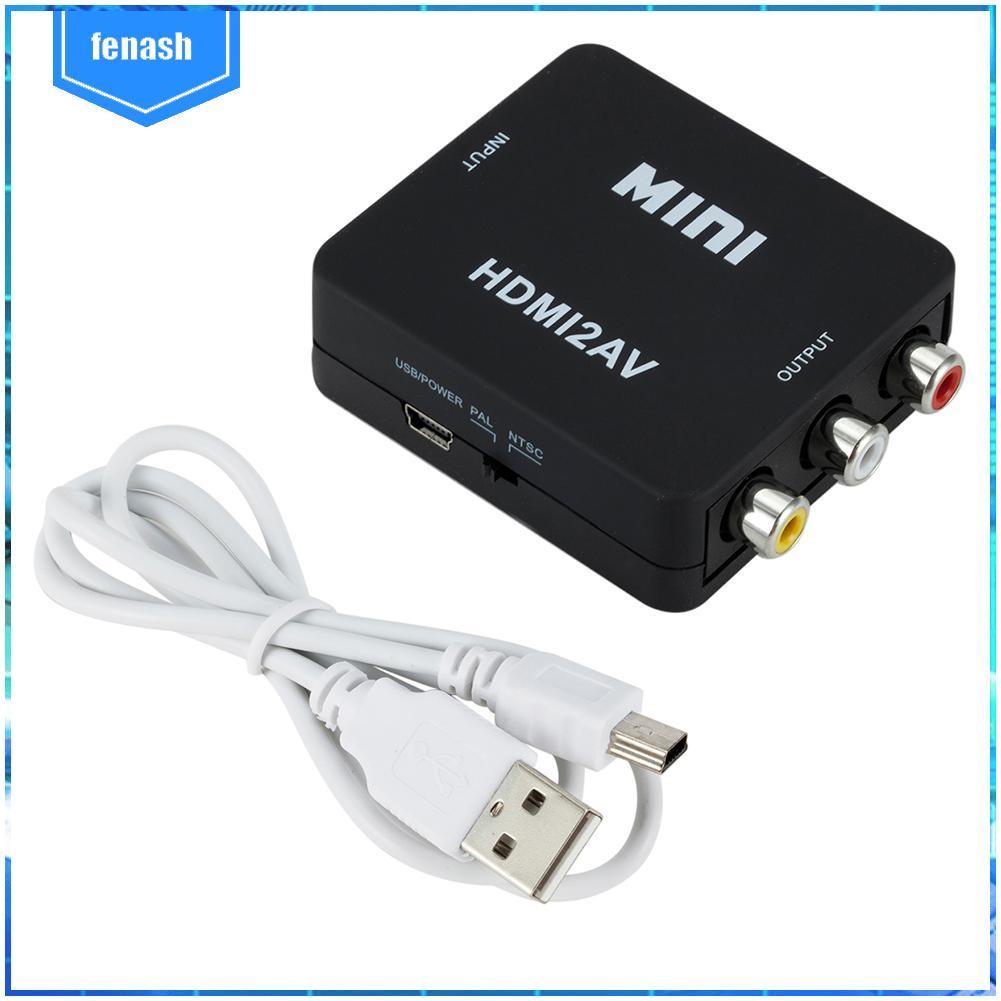 ✪Bộ Chuyển Đổi HDMI Sang AV Hỗ Trợ NTSC PAL Cho PS3 DVD Player PC