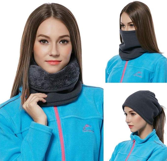 Khăn quàng cổ bằng ống nước ấm cổ nam, Khăn quàng cổ của unisex Muff mùa đông Mũi áo choàng màu đen
