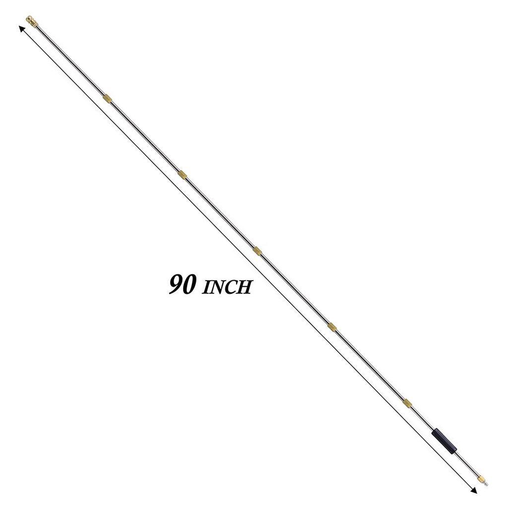 6pc/set Steel 1/4 Quick Connect Rod Wand for Pressure Washer Machine Parts