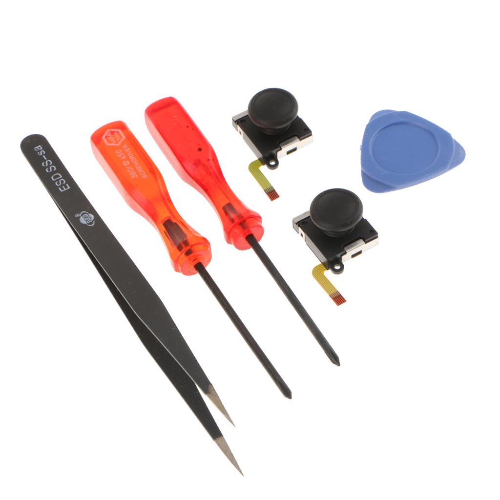 5x 3D L/R Joystick Analog Stick For  Switch  + Screwdriver