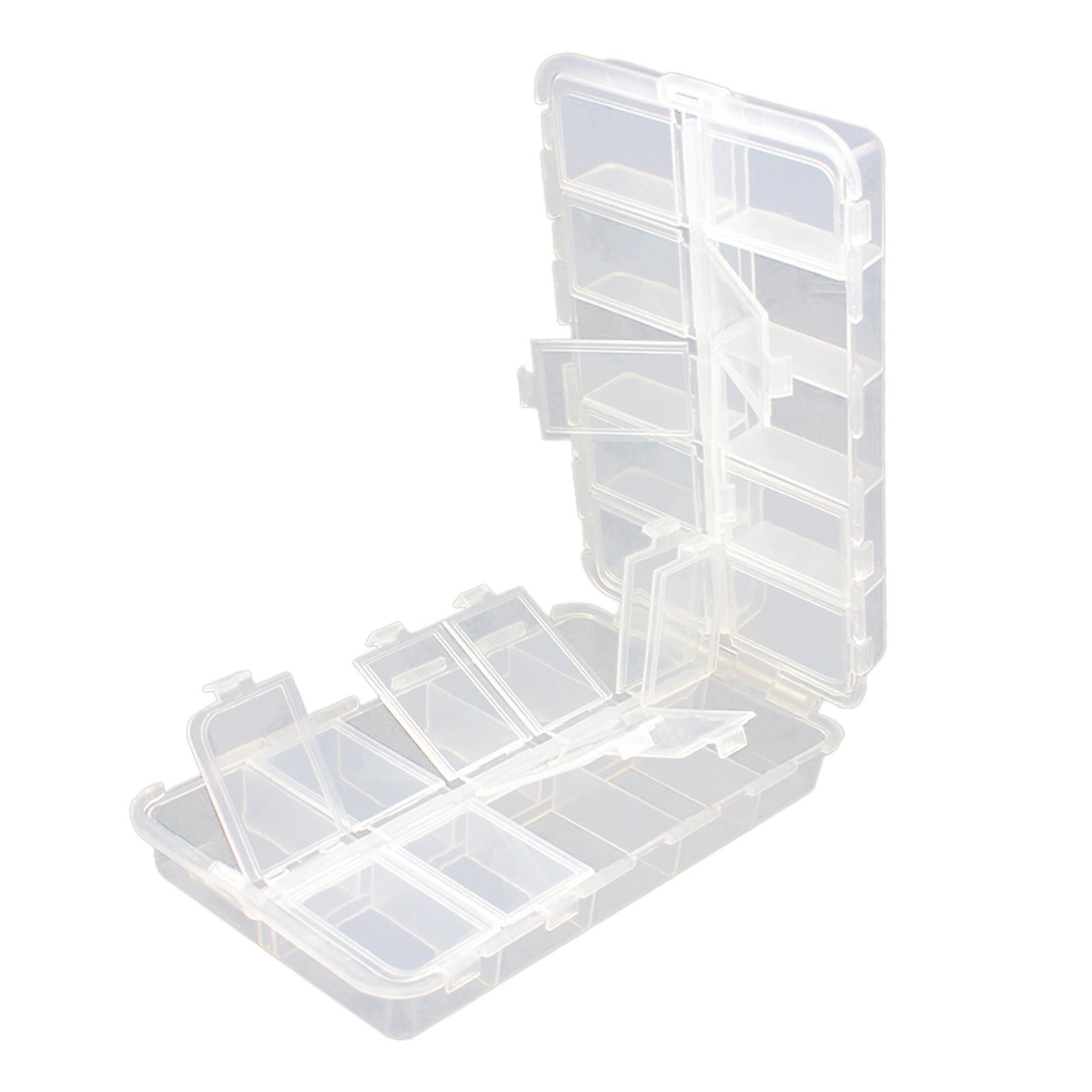 Fishing Tackle Box Double Sided Small 20 Compartments Tackle Organizer Boxes
