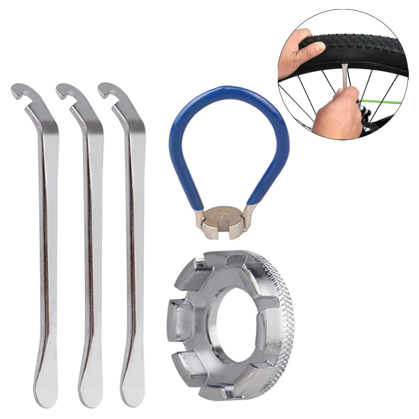 Bike Bicycle Repair Tools Kit Spoke Wrench Lever Removal MTB Set