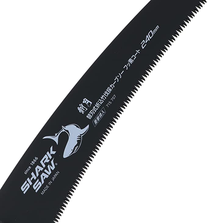 Cưa Tre Cầm Tay, Lưỡi Cưa Cong Takagi Shark Saw FC240B - Phủ Flo | Lưỡi Cưa Đều Mịn | Thép Cacbon SK85, Có Lưỡi Thay Thế Dự Phòng