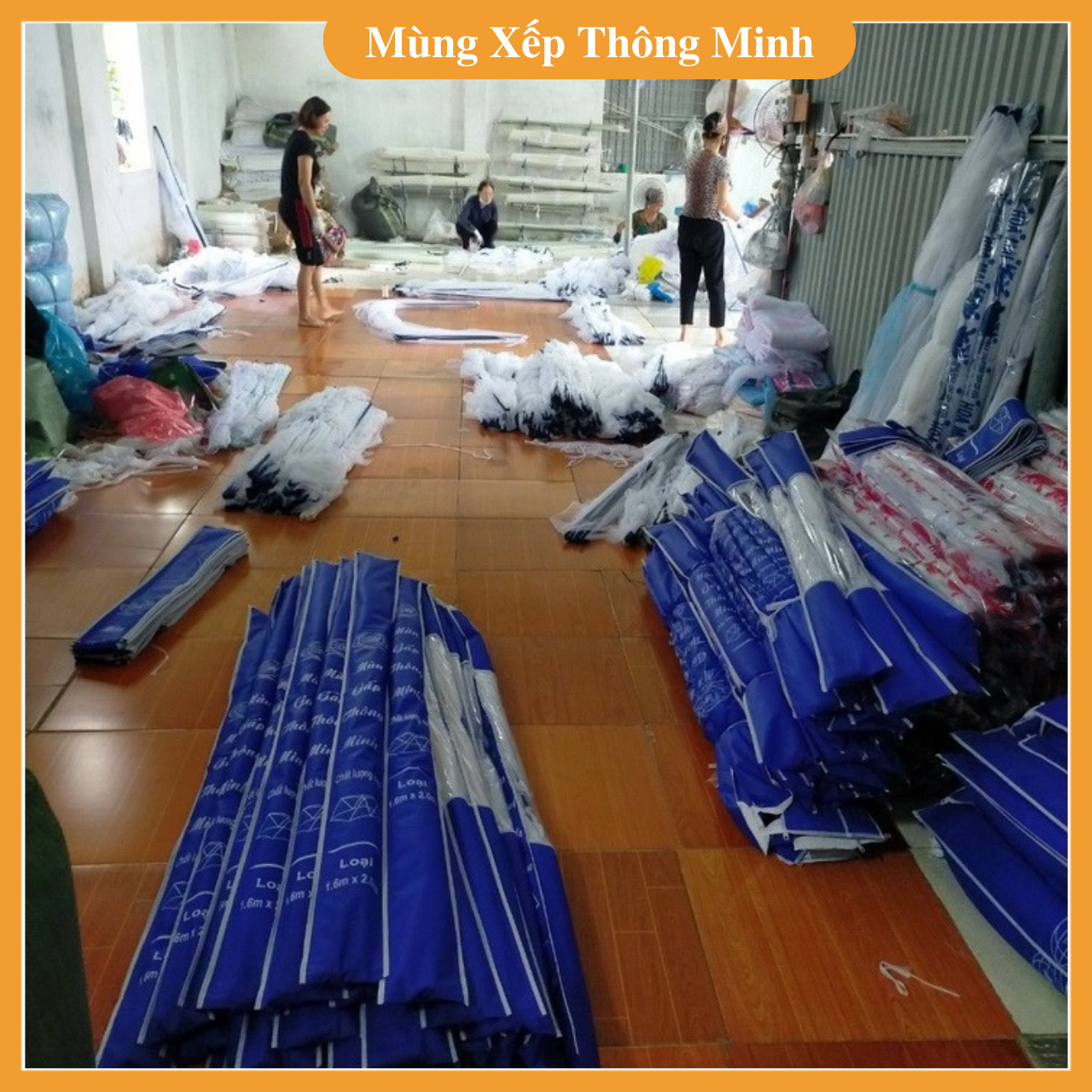 Mùng xếp Thông Minh Chống Muỗi, Côn Trùng 120x190cm, 140x190cm, 160x200cm, 180x200cm