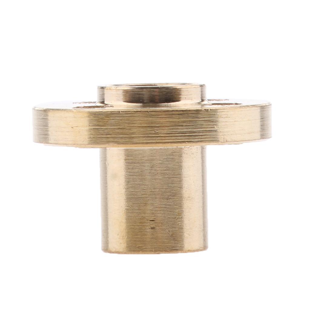 2 Pieces Brass T8 Nut 2mm Pitch for 3D printer 8mm Threaded Rod Screw