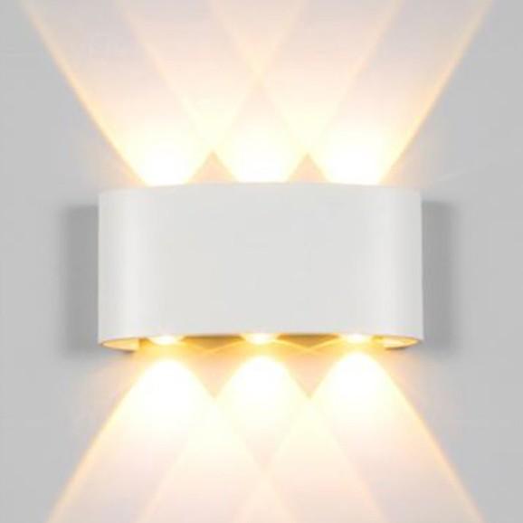 Đèn tường rọi 6 tia SIVANA ánh sáng vàng hiện đại loại chuẩn chống nước IP66 mắt LED xịn