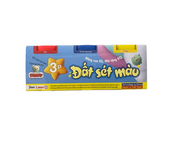 Đồ chơi bột nặn màu sắc loại 3 hủ  PANDY thương hiệu Hàn Quốc