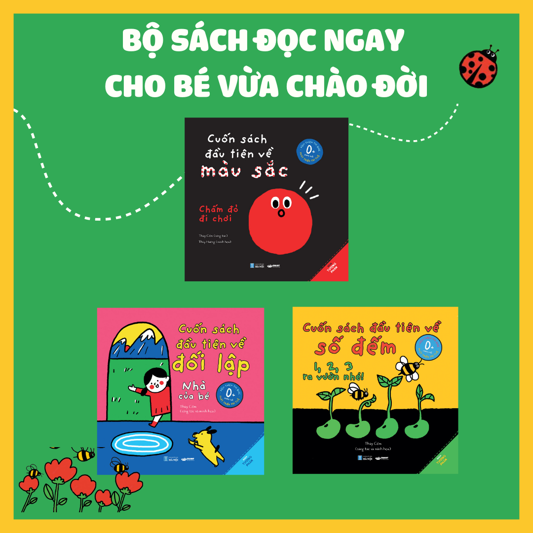 Bộ sách tương phản - Những cuốn sách đầu tiên cho bé từ 0 tháng tuổi