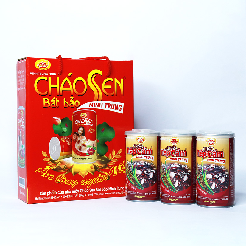 Cháo Nếp Cẩm Minh Trung thùng 24 lon