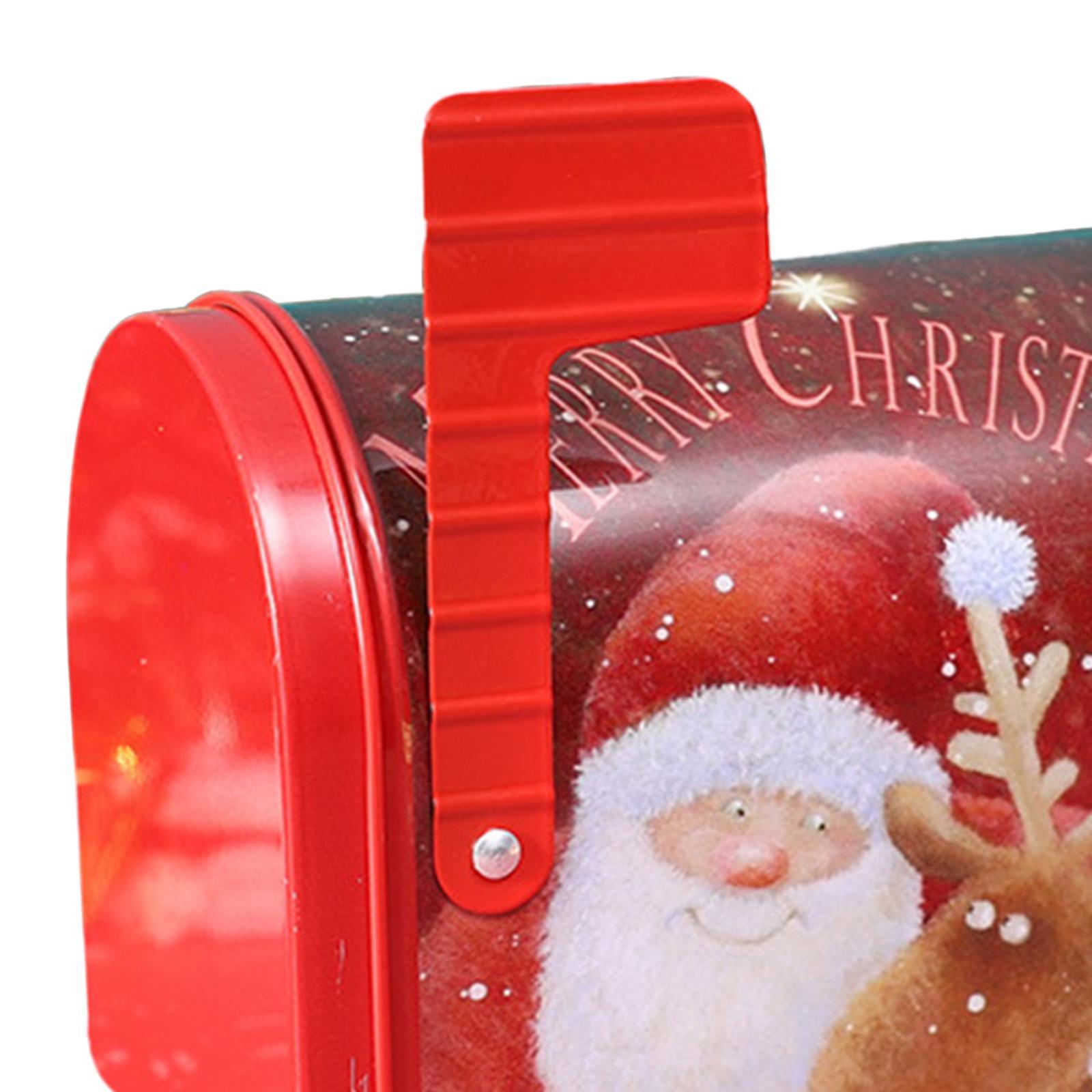 2 Christmas Cookie Tin Box for Kitchen Ornament Holidays Santa Claus