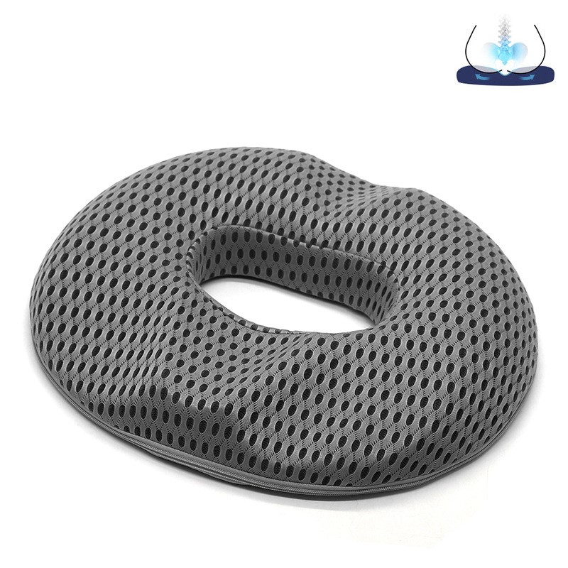 Gối Lót Ngồi Y Tế Hình Chữ O Bằng Cao Su Non Phòng Bệnh Trĩ Giảm Đau Xương Cụt