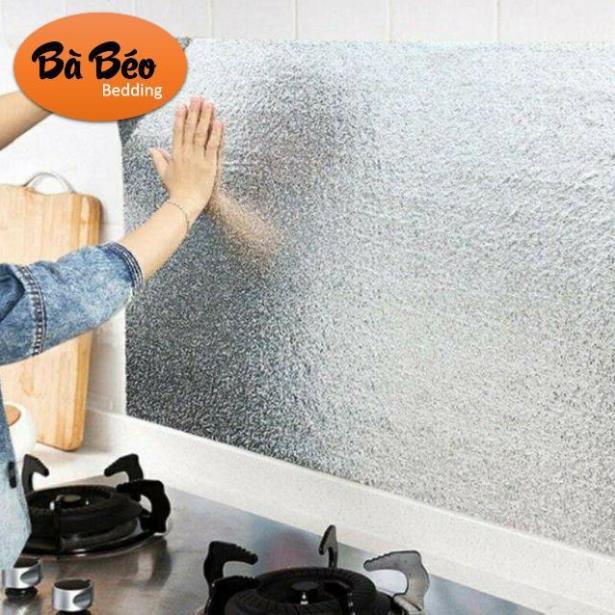 Cuộn Giấy Bạc Dán Bếp Chống Thấm, Chống Cháy (3x0.6m)